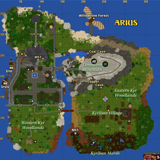 eternal lands maps